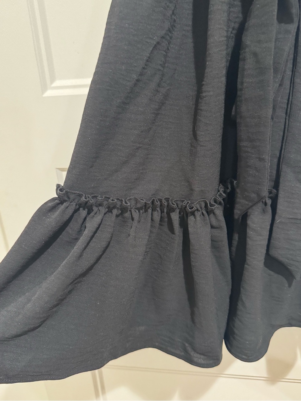 Tahari RUFFLE CAP SLEEVE & HEM DRESS - Picture 3 of 8